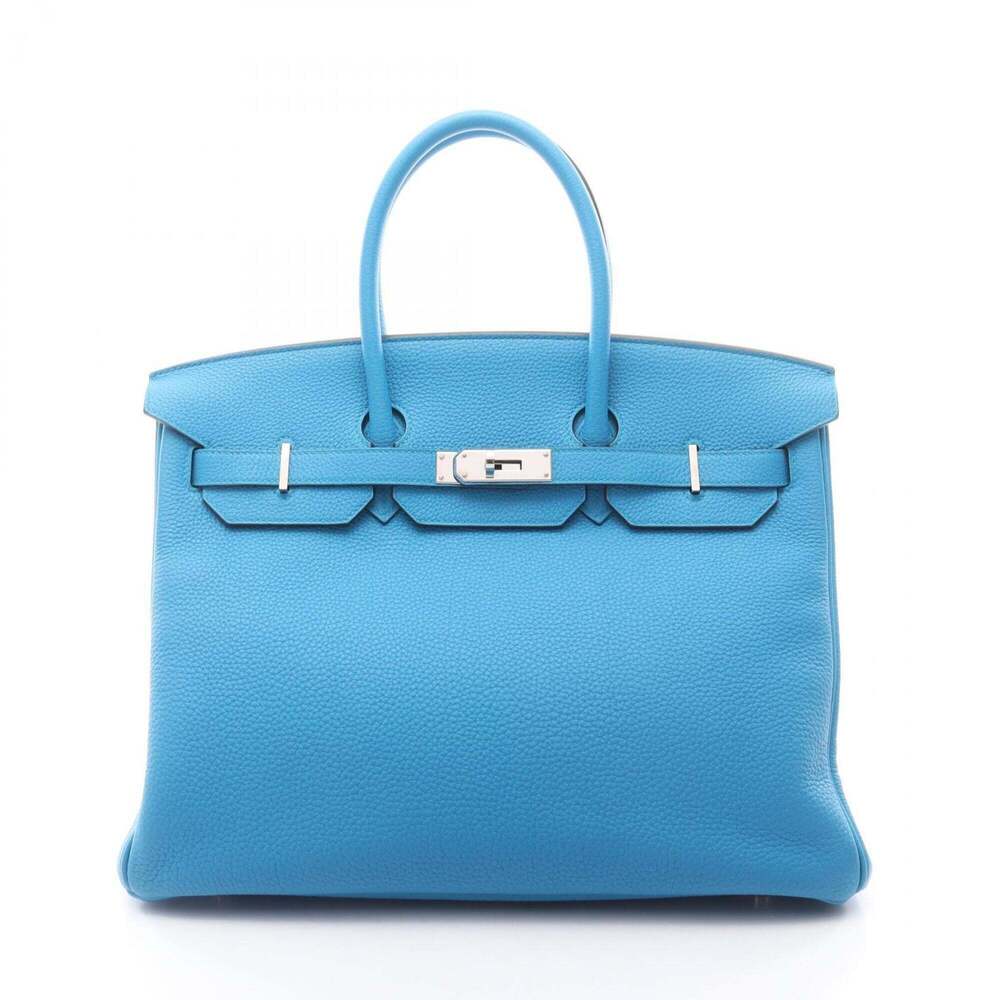 Hermes Birkin 35 Handbag, Leather, Togo Women's, Blue, 071859CK
